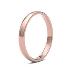 9ct Rose Gold 2.5mm Premium Medium Court Wedding Ring
