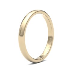9ct Yellow Gold 2.5mm Premium Heavy Court Wedding Ring