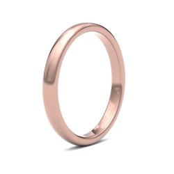 9ct Rose Gold 2.5mm Premium Heavy Court Wedding Ring