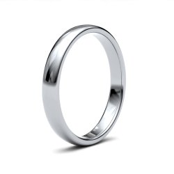 Palladium 3mm Premium Medium Court Wedding Ring