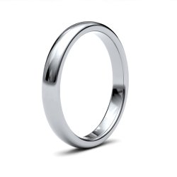 Palladium 3mm Premium Heavy Court Wedding Ring