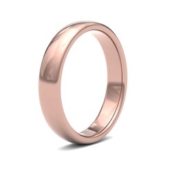 9ct Rose Gold 4mm Premium Medium Court Wedding Ring