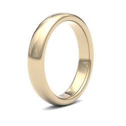 9ct Yellow Gold 4mm Premium Heavy Court Wedding Ring