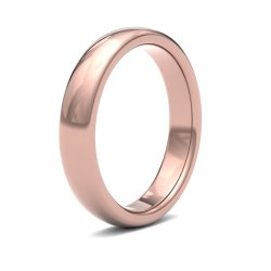 9ct Rose Gold 4mm Premium Heavy Court Wedding Ring