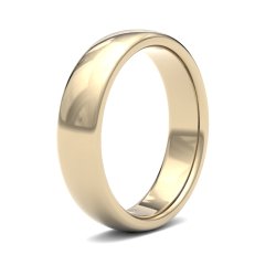 9ct Yellow Gold 5mm Premium Medium Court Wedding Ring