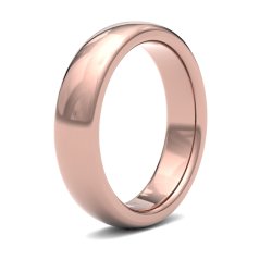 9ct Rose Gold 5mm Premium Heavy Court Wedding Ring