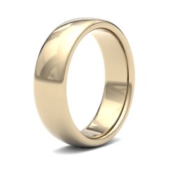 18ct Yellow Gold 6mm Premium Medium Court Wedding Ring