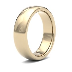 18ct Yellow Gold 6mm Premium Heavy Court Wedding Ring