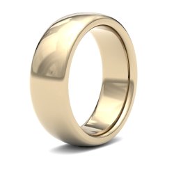 9ct Yellow Gold 7mm Premium Heavy Court Wedding Ring