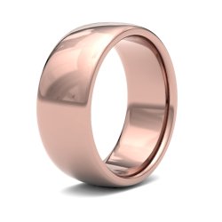 9ct Rose Gold 8mm Premium Medium Court Wedding Ring