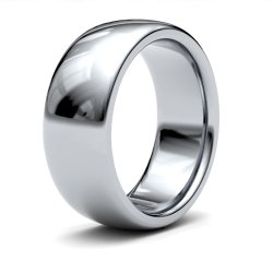 Palladium 8mm Premium Heavy Court Wedding Ring