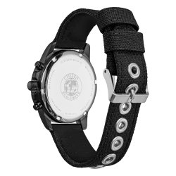 Citizen Men's Eco-Drive Military Chronograph Watch with Black Dial