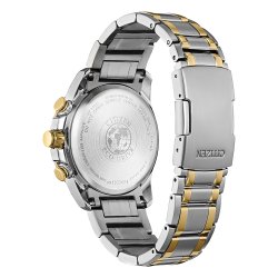 Citizen Men's Eco-Drive Perpetual Chronograph Watch in Two Tone Stainless Steel