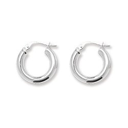Silver Tube Hoops 