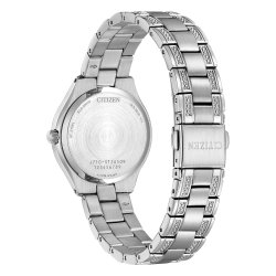 Citizen Women's Eco Drive Silhouette Crystal Pink Dial Watch