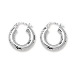 Silver Tube Hoops 