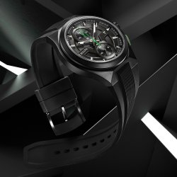 Bulova Men's Maquina Chronograph Watch with Black Strap