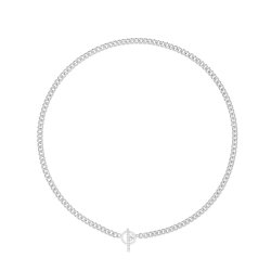 Silver Albert T Bar Necklet 