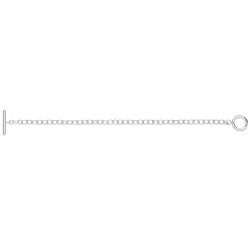 Silver Rollo T Bar Braclet 