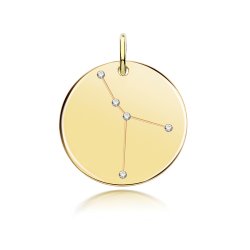 Silver Gold Plated Zodiac Constellation Cancer 