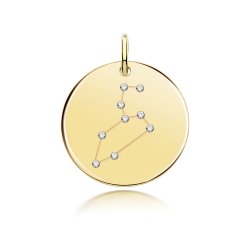 Silver Gold Plated Zodiac Constellation Leo 