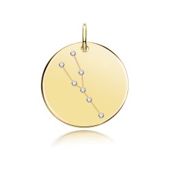 Silver Gold Plated Zodiac Constellation Taurus 
