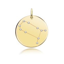 Silver Gold Plated Zodiac Constellation Gemini 