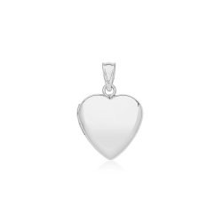 Silver Plain Small Heart Locket 