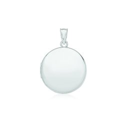 Silver Plain Round Locket 