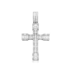 Silver Cz Cross 