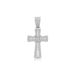 Silver Cz Cross 