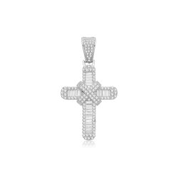 Silver Cz Cross 