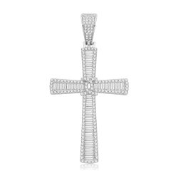 Silver Cz Cross 