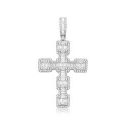 Silver Cz Cross 