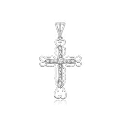 Silver Cz Cross 