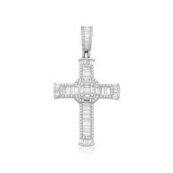 Silver Cz Cross 
