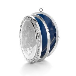 Silver Engraved Oval Family Locket 