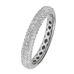 Silver Cz Wedding Rings 