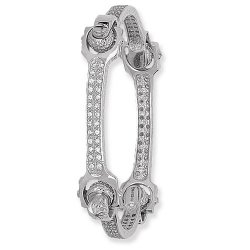Silver Spanner Cz Bangle 