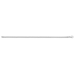 Silver Round Cz Tennis Bracelet 