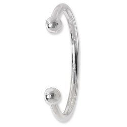 Silver Torc Bangle 