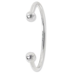 Silver Gents' Torc Bangle 