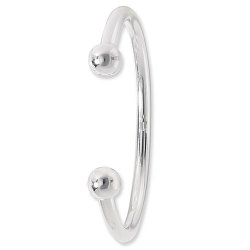 Silver Gents' Torc Bangle 