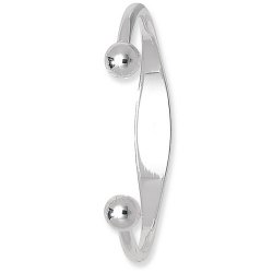 Silver Torc Id Bangle 