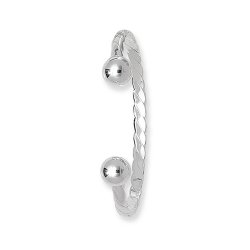 Silver Babies' Twisted Torc Bangle 