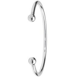 Silver Gents' Torc Bangle 