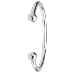 Silver Gents' Torc Bangle 