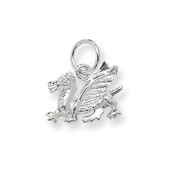 Silver Welsh Dragon Pendant 