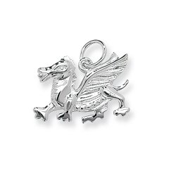 Silver Welsh Dragon Pendant 