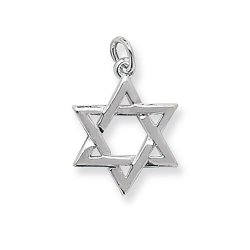 Silver Star Of David Pendant 